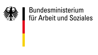 Logo des Bundesministeriums für Arbeit und Soziales (BMAS), Externer Link (Öffnet neues Fenster)